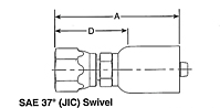 SAE 37º (JIC) Swivel